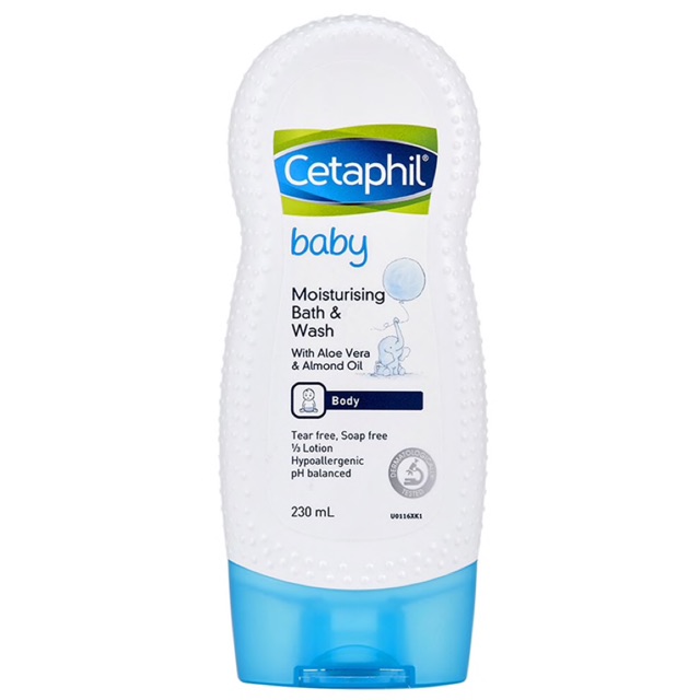 Sữa tắm dưỡng ẩm CETAPHIL BABY MOISTURIZING WASH& BATH 230ml