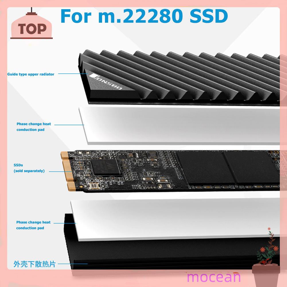 Khay Nhôm Tản Nhiệt M.2 2280 Ssd Cho Máy Tính Bàn