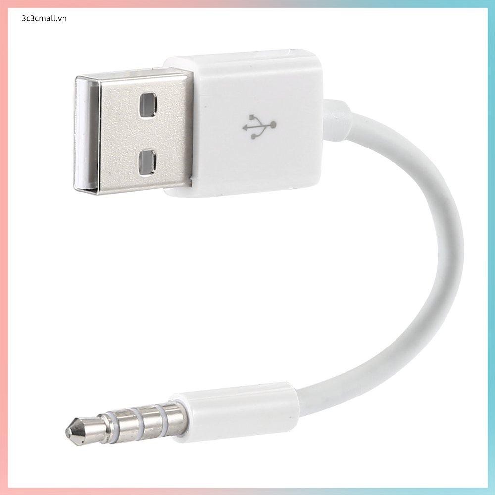 ✨chất lượng cao✨Short USB Charger Data SYNC Cable 3.5mm Jack Adapter Charging Cord Line