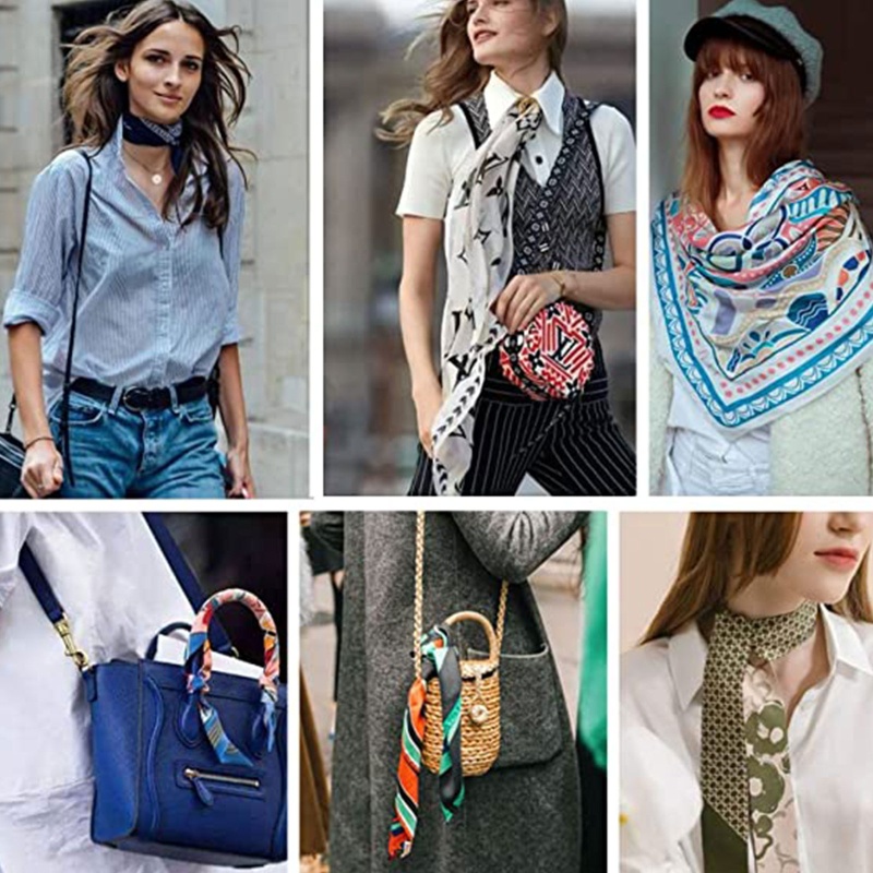 Khăn Quàng Cổ Bằng Vải Satin Thời Trang Dành Cho Nữ