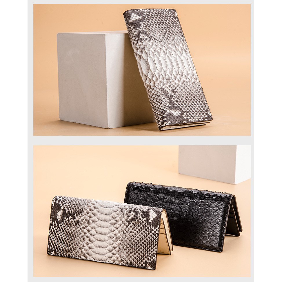 VÍ TIỀN DA TRĂN THẬT 100%