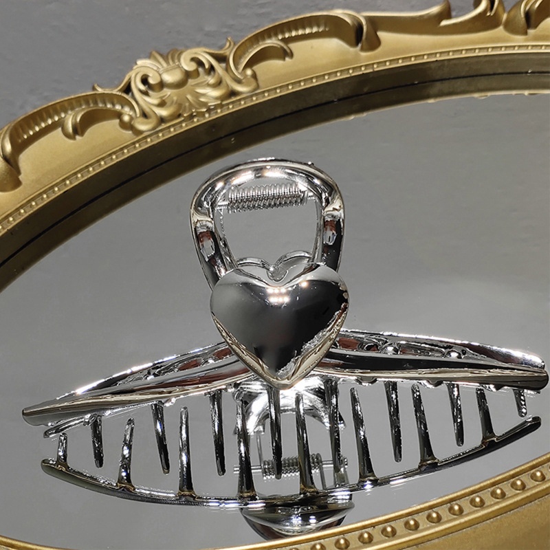 Kẹp Tóc Đính Nơ / Ngôi Sao / Trái Tim Bằng Hợp Kim Dày Dặn Cao Cấp Dành Cho Nữ