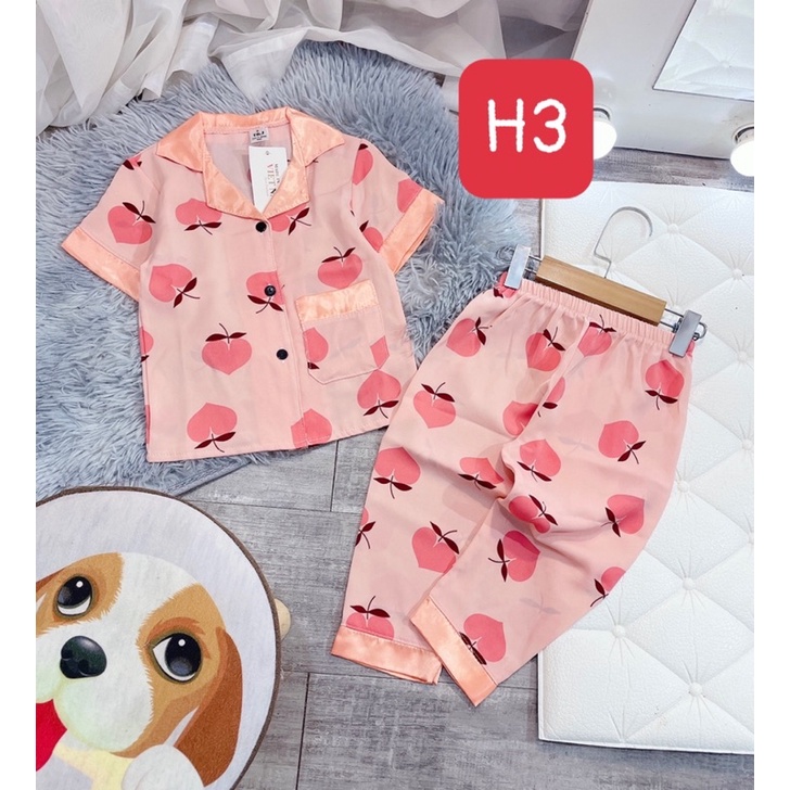 bộ pijama lụa mango sz 22-33kg