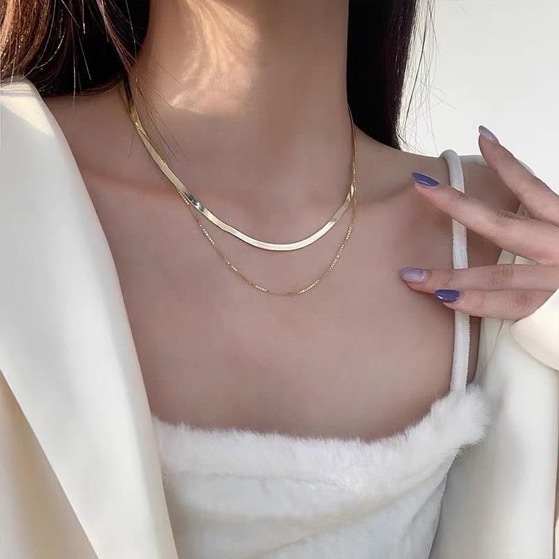 Set dây chuyền vintage 2 sợi