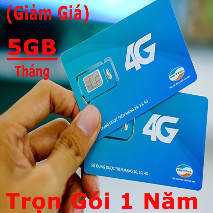 (THẾ GIỚI SIM) Thánh Sim Dcom 4G D500 Viettel Trọn Gói 12 Tháng (5Gb/Tháng) Tốc Độ Cao