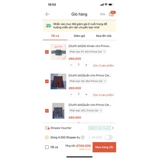 [Outfit doll]Combo set áo cho doll của khách