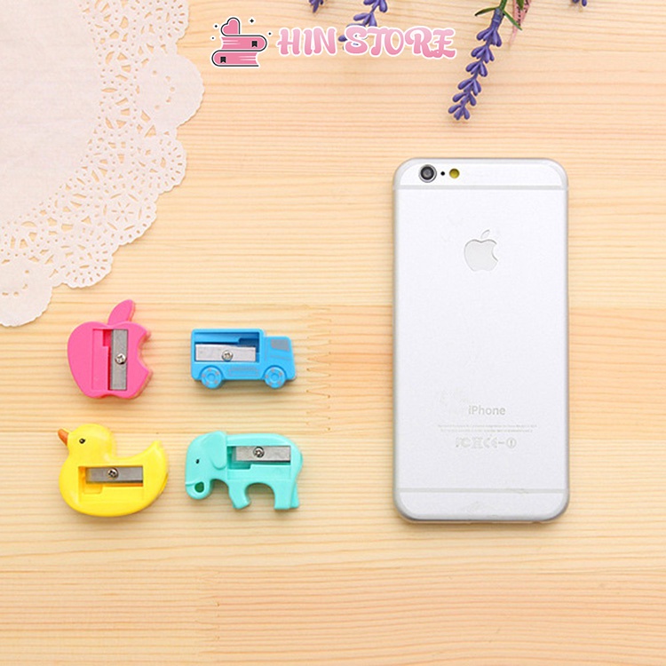 Gọt Bút Chì Mini HIN GB01 Nhiều Mẫu Hoạt Hình Cute, Văn Phòng Phẩm, Đồ Dùng Học Tập Dễ Thương Giá Rẻ