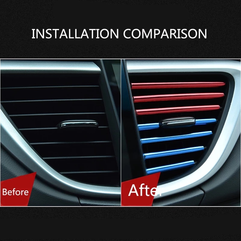 Dải viền mạ chrome gắn cửa thông gió xe hơi