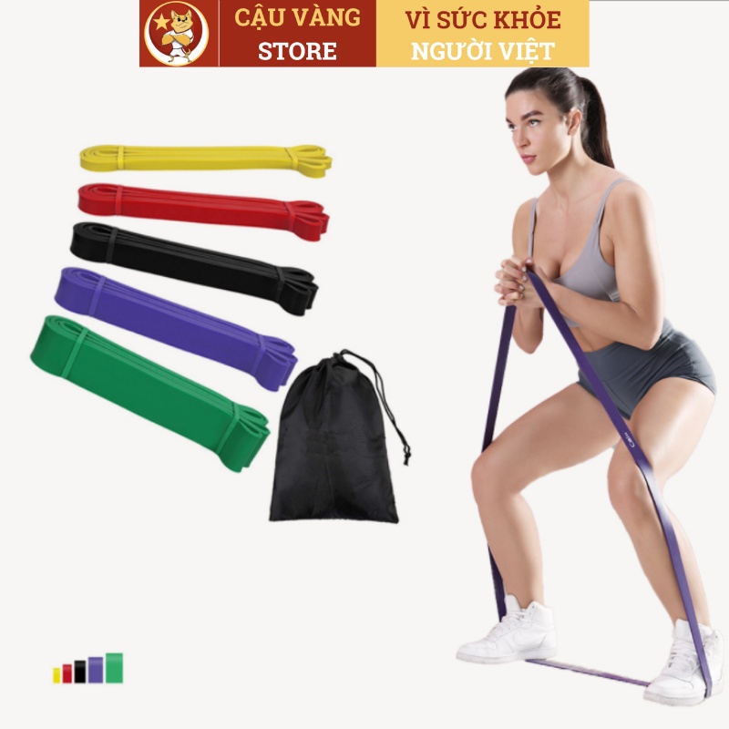 Dây gym kháng lực CẬU VÀNG tập power band, powerband