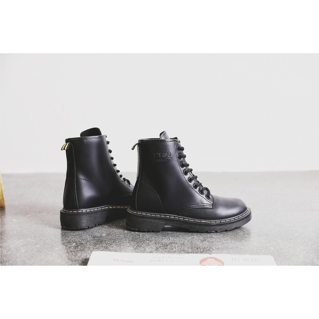 AKI BOOTS SẴN NAM NỮ CÁ TÍNH ULZZANG CAO CỔ ĐEN MẬN KA255_ Nắng | BigBuy360 - bigbuy360.vn
