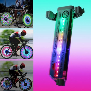 Đèn LED 16 bóng nhiều màu sắc cảm biến tự động dùng trang trí bánh xe đạp/ xe máy