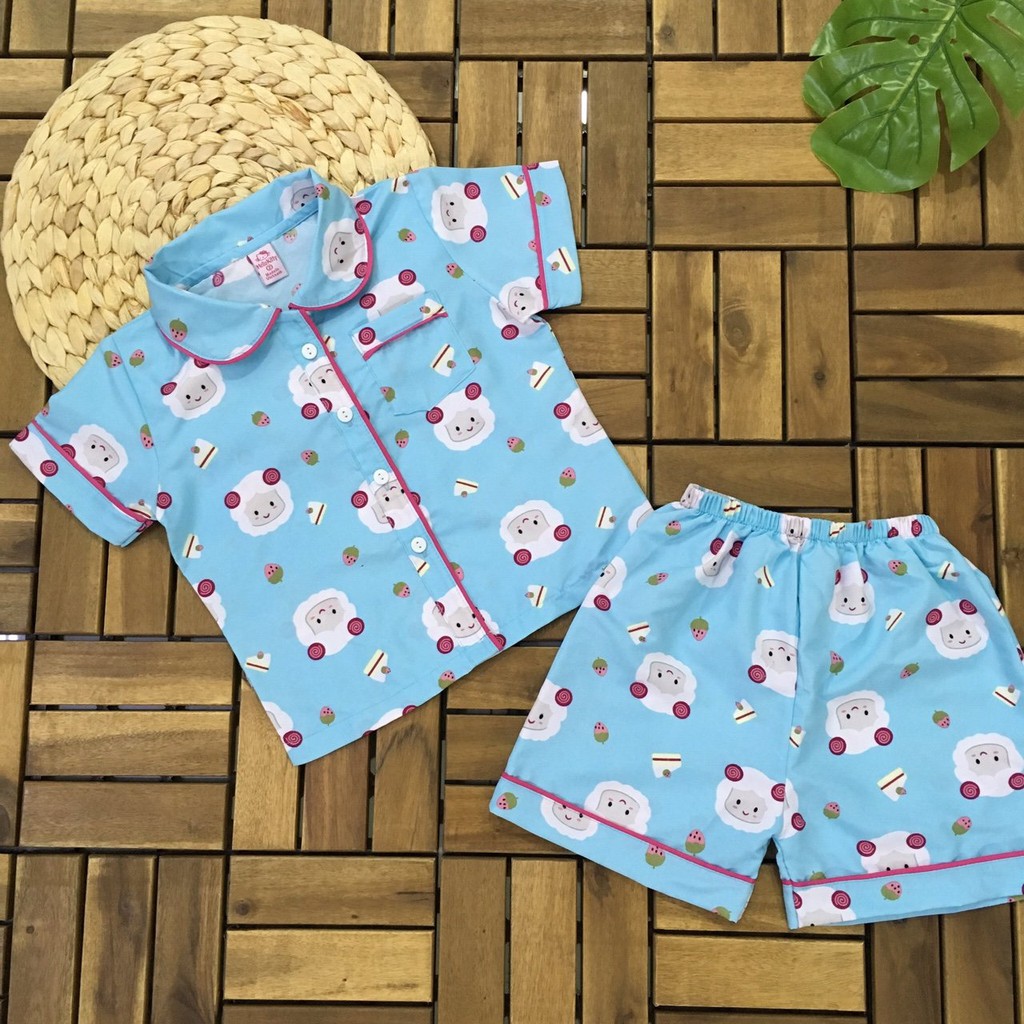 BỘ ĐỒ BÉ GÁI PIJAMA MẶC NHÀ KATE THÁI LOẠI 1 MÁT MỊN MẪU MỚI CHO BÉ GÁI/ BÉ TRAI 10-28Kg