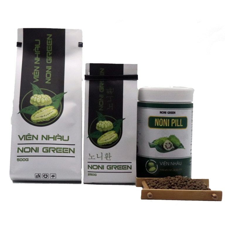 Trái nhàu nghiền mịn rồi nén thành viên nhàu -Hộp 500gr