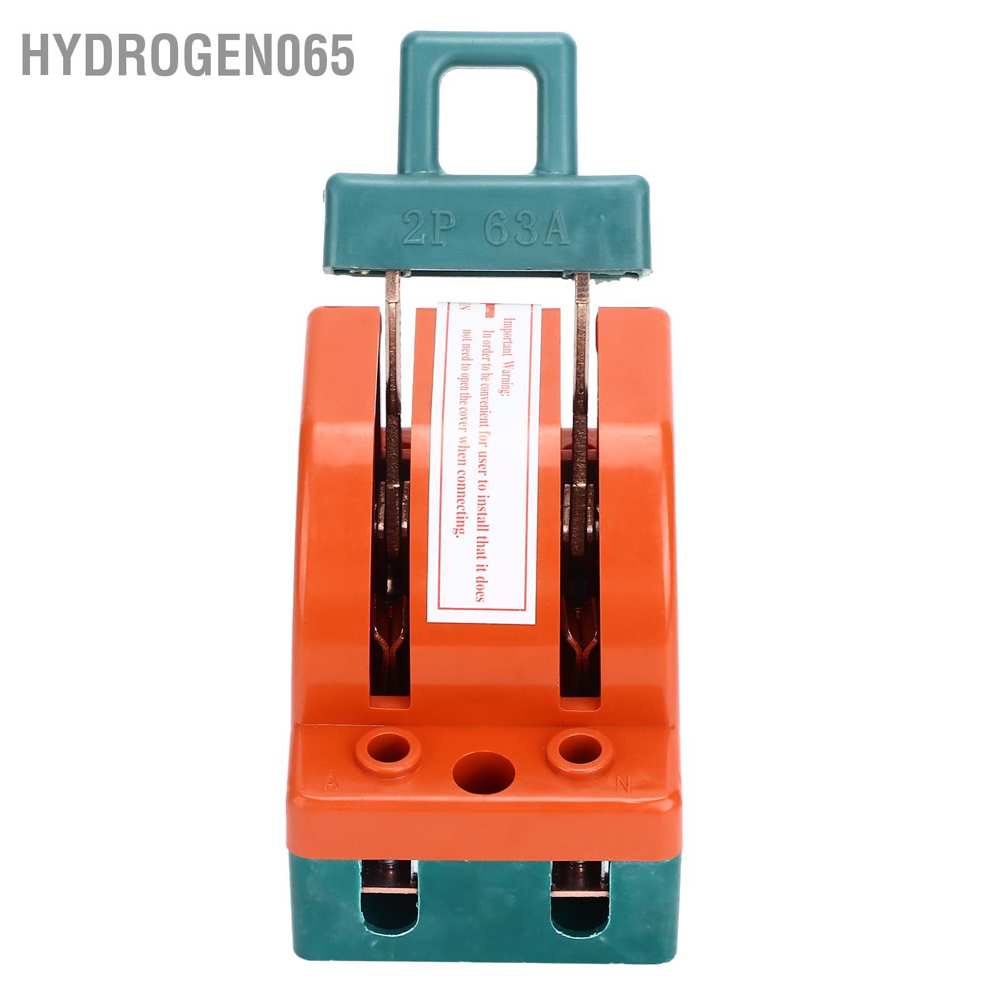 Hàng giao ngayDao một chiều một chiều Công tắc an toàn dao 2P 63A AC 220V Một chiều Ngắt kết nối đồng ABS đối với lỗi Cầu dao an toàn