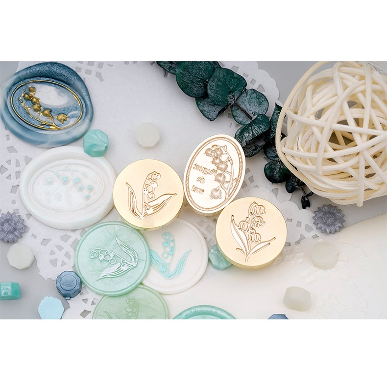 Con Dấu Đóng Sáp Niêm Phong Thiệp Mời Đám Cưới Hình Cây Sự Sống Kiểu Retro