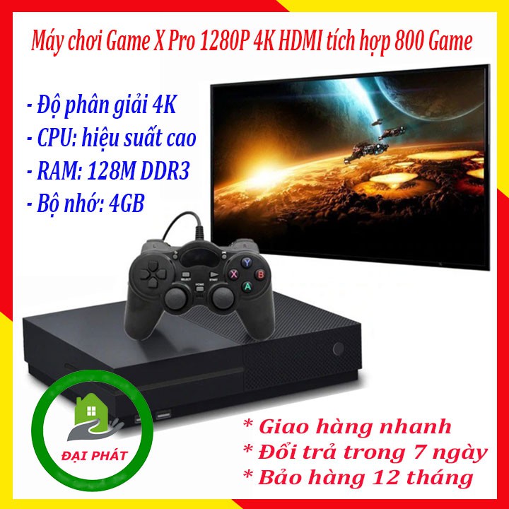 Máy chơi điện tử X-PRO 800 Game - Độ Phân Giải 4k - Máy Chơi Game Thế Hệ Mới 2021