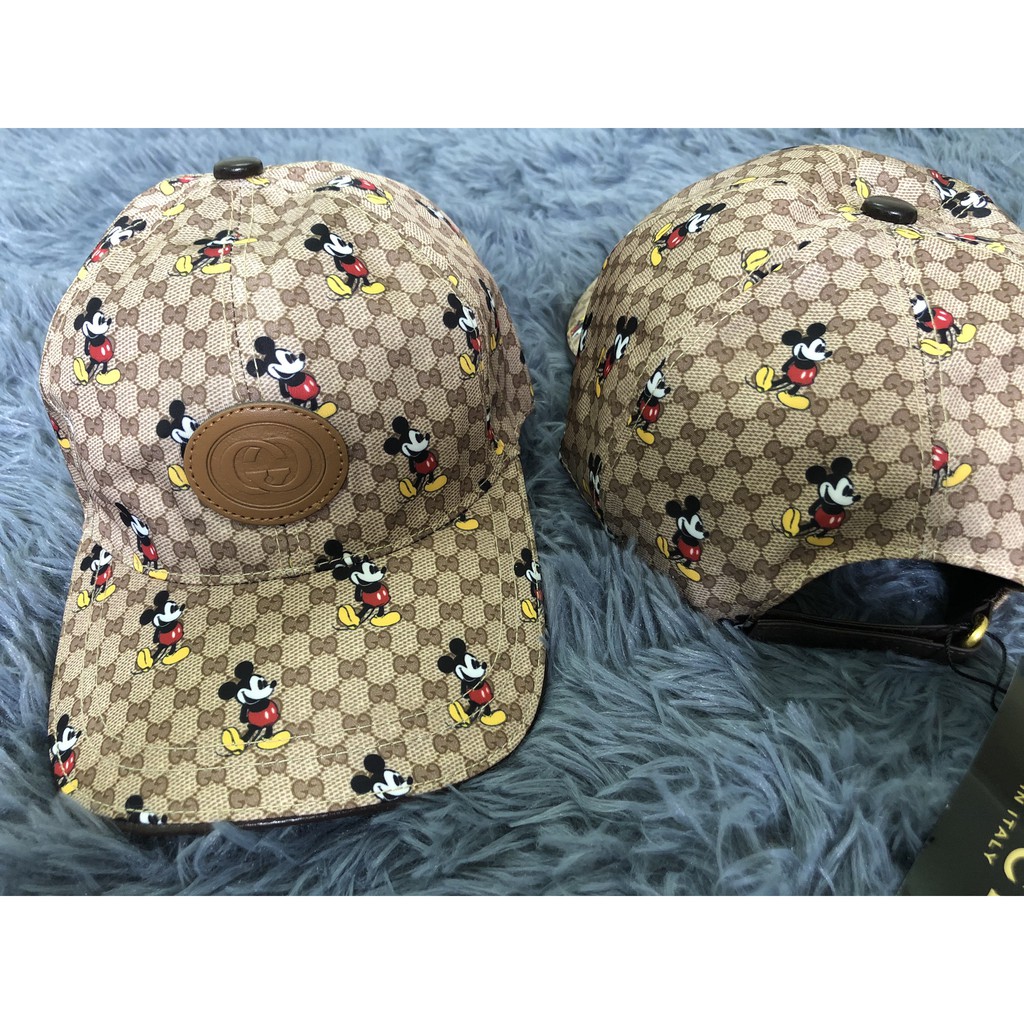 Mũ lưỡi trai 2 lớp in hình chuột mickey cao cấp
