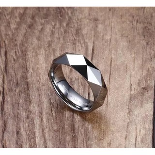Nhẫn nam hexagon màu bạc