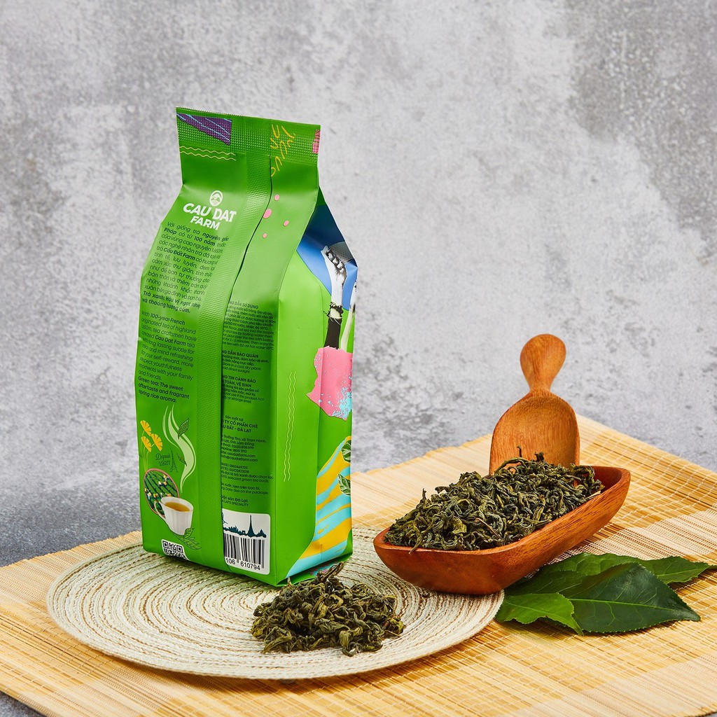 TRÀ XANH CẦU ĐẤT GÓI 100G