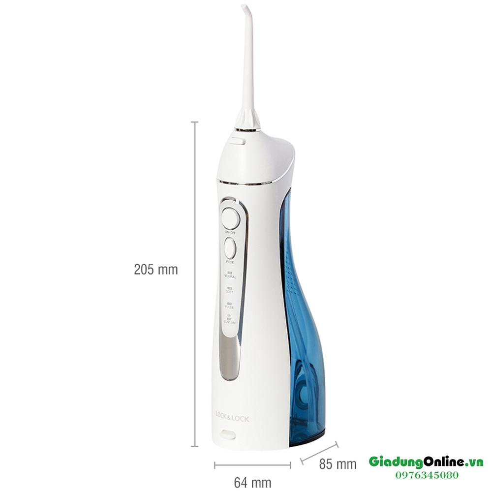 [Chính hãng] Máy Tăm Nước Không Dây Lock&amp;Lock Cordless Oral Irrigator ENR156BLU