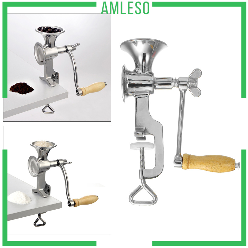 [AMLESO]Hand Crank Grain Mill Grain Grinder for Corn Home Commercial Wheat