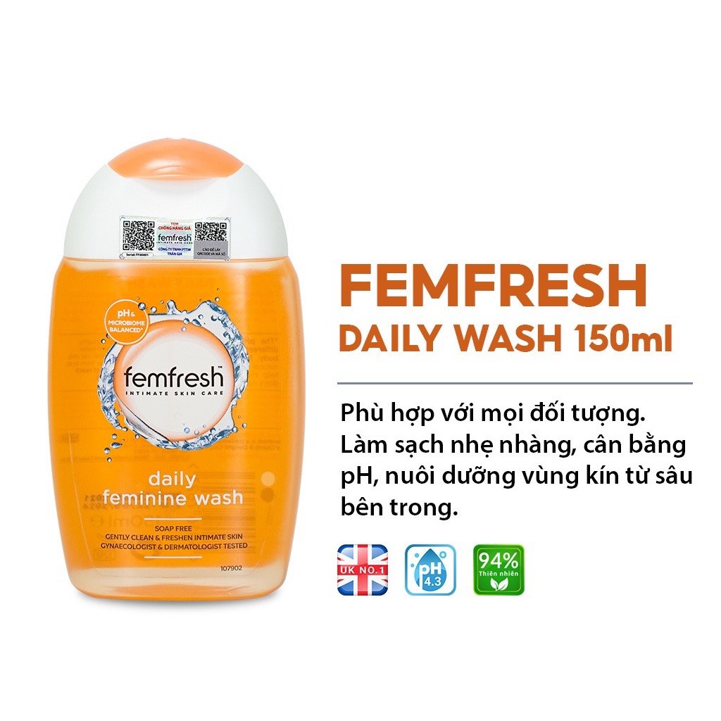 Dung Dịch Vệ Sinh Phụ Nữ Femfresh Daily Intimate Wash 250ml