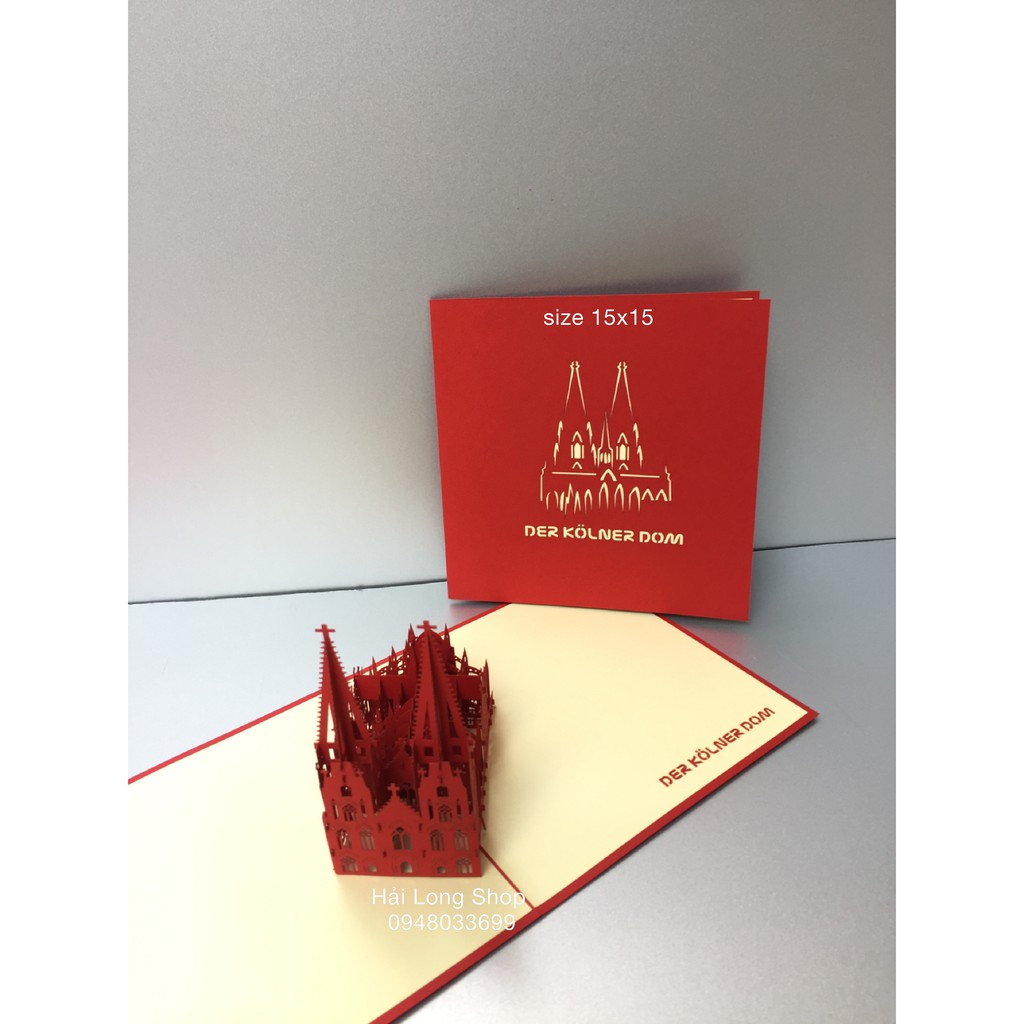 Nhà Thờ ( Đức )- Thiệp 3D | BigBuy360 - bigbuy360.vn