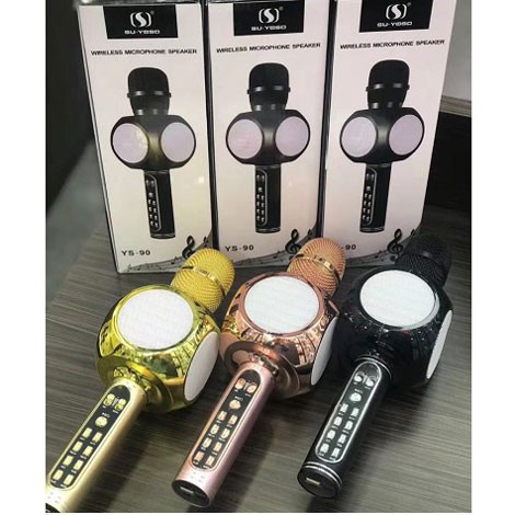 Mic karaoke kèm loa bluetooth , mic bluetooth YS 90, thiết kế vô tinh tế , mic cao cấp, âm thanh sống động cực đỉnh.