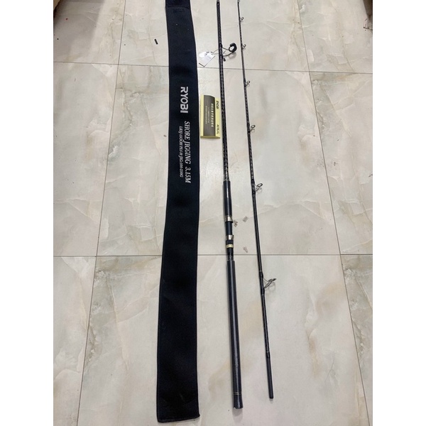 cần câu 2 khúc rỗng dài 3m15 hãng ryobi cần tải cá 20kg khuyên fuji