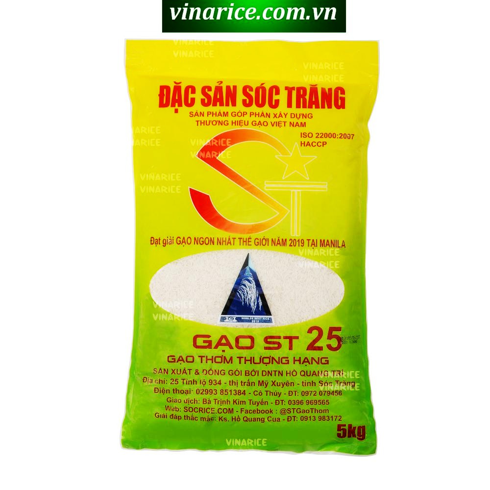 Gạo Đặc Sản Sóc Trăng ST25 5kg - Gạo ngon nhất thế giới 2019 - chính hãng | BigBuy360 - bigbuy360.vn