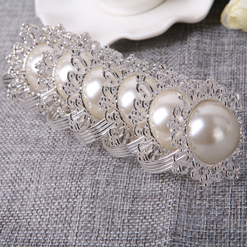 Set 12 Giá Đỡ Khăn Ăn Hình Tròn Trang Trí Tiệc Cưới