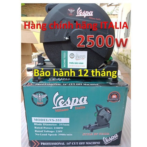 Máy cắt sắt Vespa 2500w , Máy cắt 2500w hàng chính hãng italia - Bảo Hành 12 Tháng