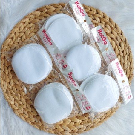 Lót thấm sữa Hotga giặt được, Túi 4 Miếng Lót Thấm Sữa Bằng Vải Tái Sử Dụng Thị Nắng Store