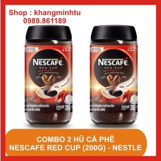 Combo 2 Cà phê hòa tan nguyên chất 200g Nescafé Red Cup Thái Lan - Nestle