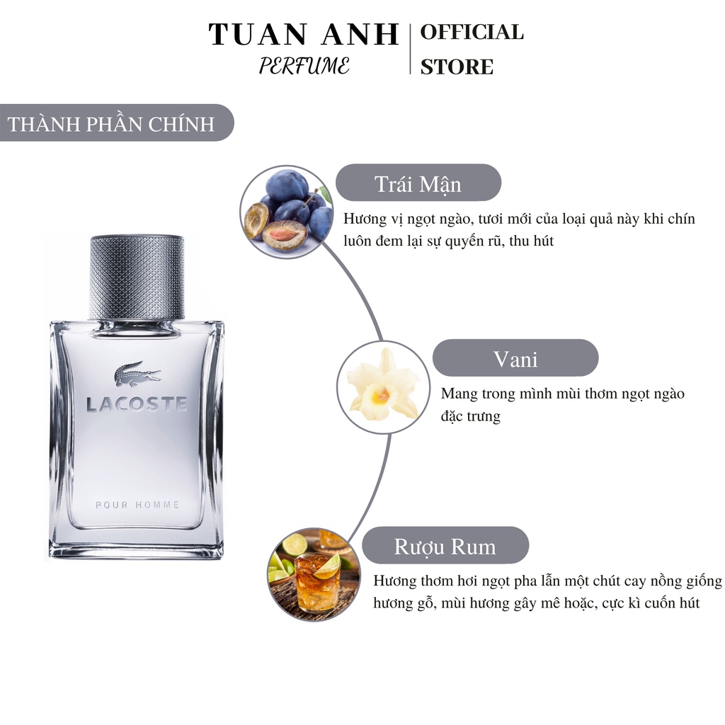 Nước hoa nam chính hãng Lacoste Pour Homme cao cấp TUANANHPERFUME