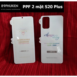 (2 mặt) Bộ miếng dán PPF S20 Plus chống trầy xước