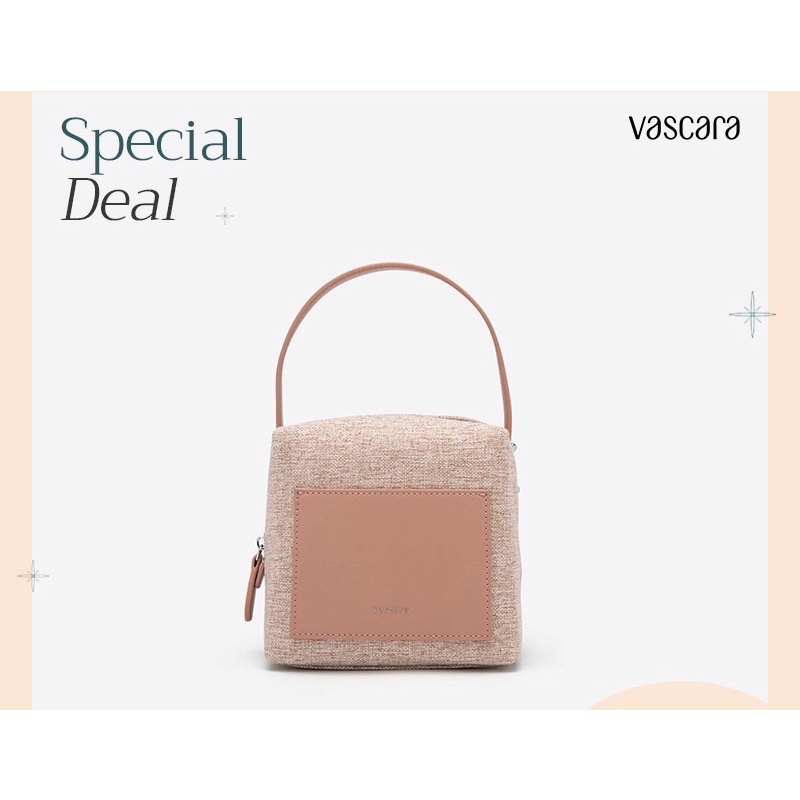 Túi Xách Tay Nữ Bucket Phối Da VASCARA - SAT 0283 - Màu Hồng