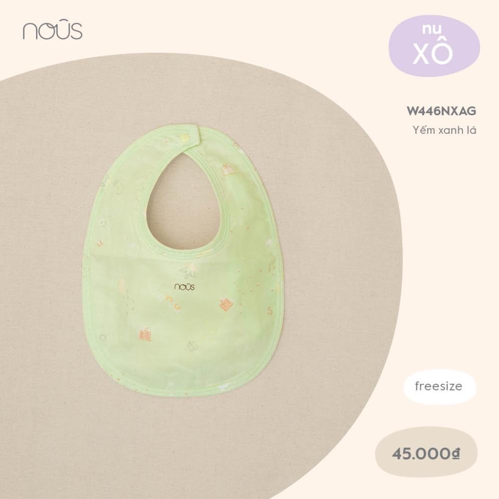 Phụ Kiện Yếm Cao cấp Nous Chất Liệu Nu Xô Mềm Từ 0-6M