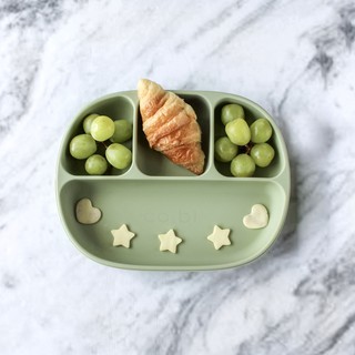 KHAY ĂN DẶM CÓ ĐẾ HÍT CHỐNG ĐỔ AN TOÀN CHO BÉ CO&BI - CHẤT LIỆU 100% SILICONE CAO CẤP