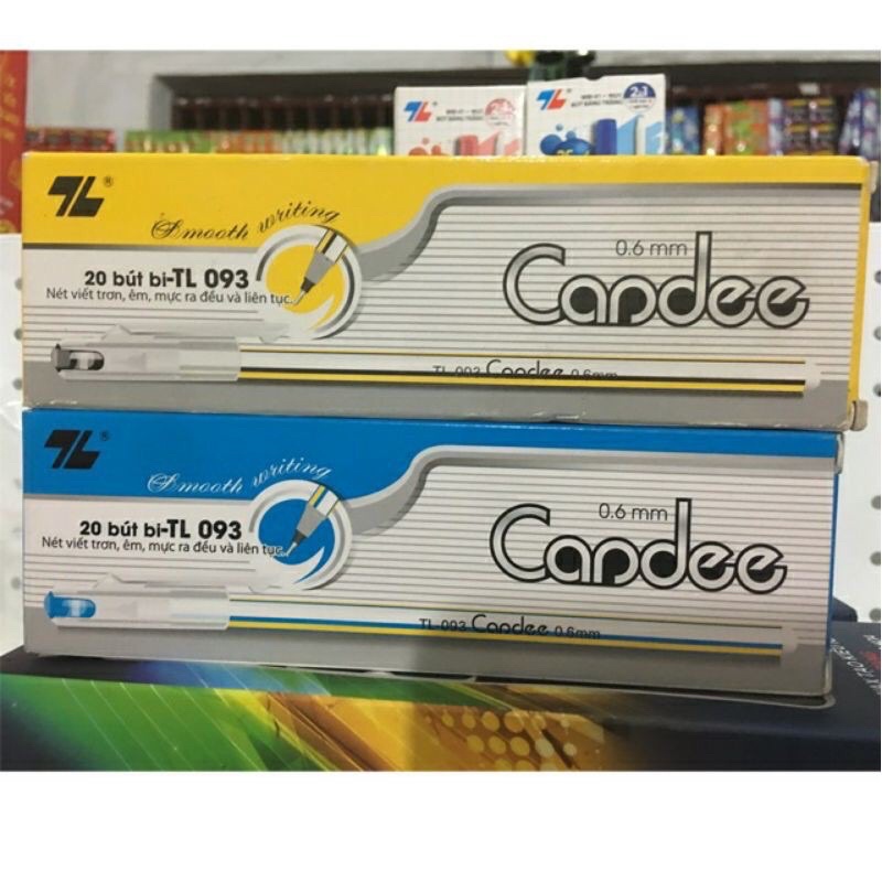 Hộp 20 bút bi nến Thiên Long 093_0.6mm