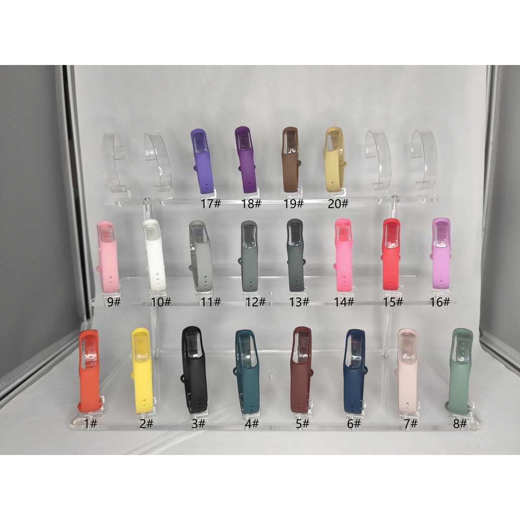 Dây đeo silicon mềm thay thế cho đồng hồ thông minh Xiaomi Mi Band 5 / 6 40 màu