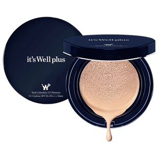 Kem Phấn Nước CC Cushion Trang Điểm Kiềm Dầu, Che Phủ Cao SPF50 Its Well Plus