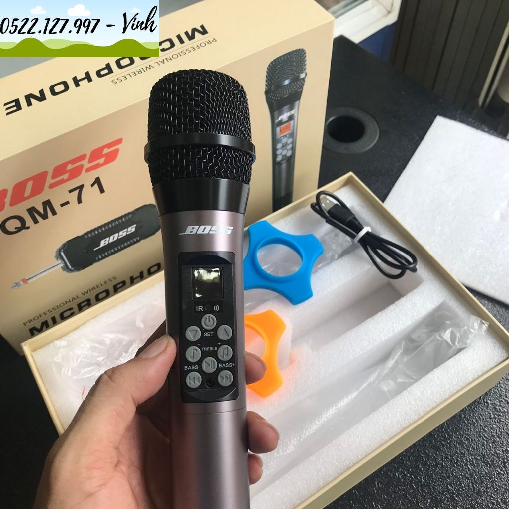 Micro không dây đa năng Boss QM-71 - Hàng Chính hãng - Gia Khang Shop