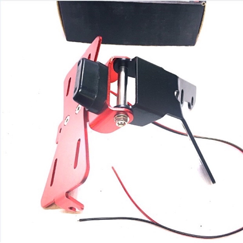 Pát Biển Số Gập 2 Chiều Gắn Cho Exciter 150 [ Có Đèn Led Soi Biển Số ]