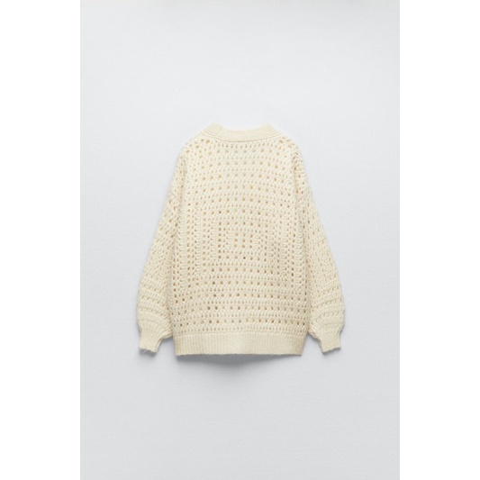Order áo len xuất dư ZARA của nữ Áo cardigan dệt kim oversize