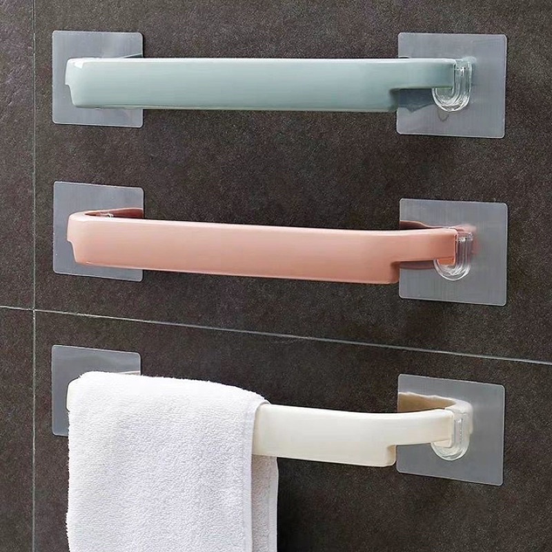 Giá treo khăn mặt nhà tắm, thanh treo đồ dán tường chắc chắn
