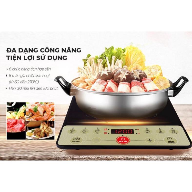 Bếp từ đơn SUNHOUSE SHD6165 cs 2000w tặng kèm nồi lẩu hàng chính hãng (lỗi 1 đổi 1)