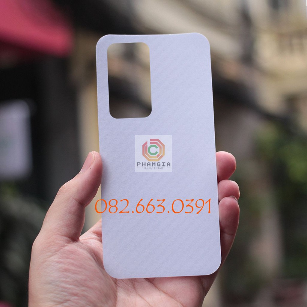 Miếng dán mặt lưng skin carbon Huawei P40 Pro