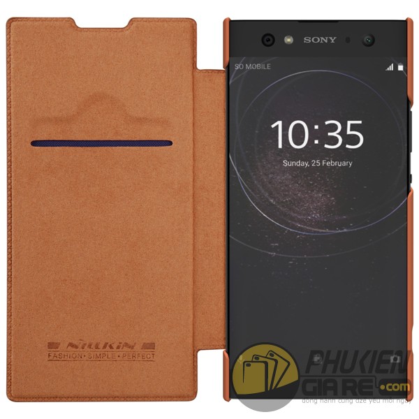 Bao da Sony Xperia L1 chính hãng Nillkin Qin Leather Case ( Có ngăn để thẻ ) / Giá Rẻ