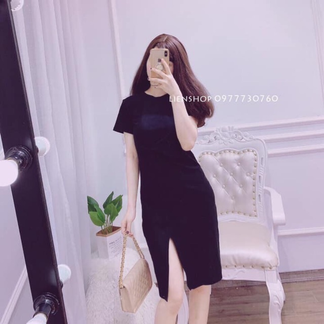 [ Mã FAMAYWA2 giảm 10K đơn 50K] Váy xoắn eo xẻ tà 3 màu chất cottong điệu đà | BigBuy360 - bigbuy360.vn